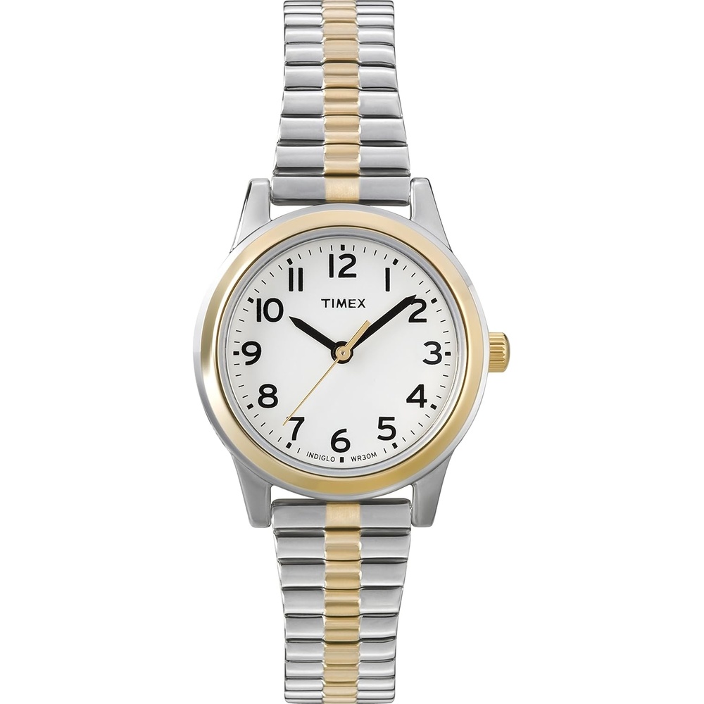 image:imageTimex Womens Essex Ave 25mm WatchTwoToneWhite