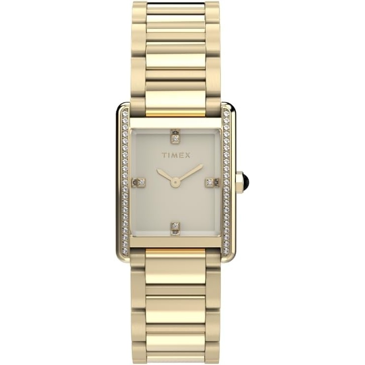 image:imageTimex Womens Hailey 24mm Watch GoldTone Bracelet Cream Dial GoldTone Case