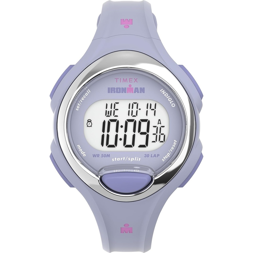 image:imageTimex Womens Ironman Triathlon E30 34mm WatchPurpleDigitalPurple