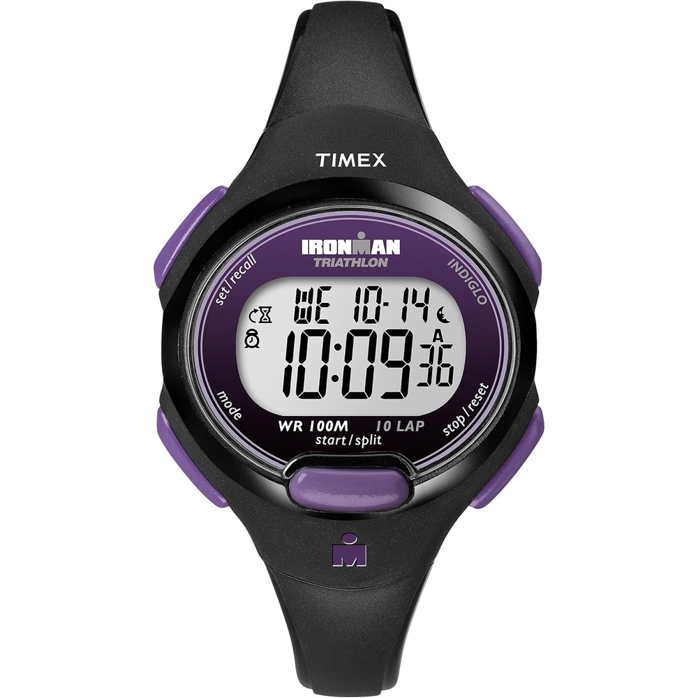 image:imageTimex Womens Ironman Triathlon Essential 34mm WatchBlackPurple