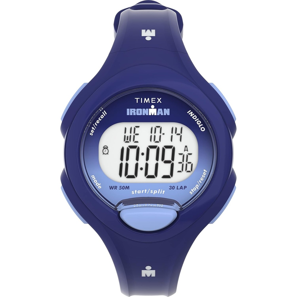 image:imageTimex Womens Ironman Triathlon Essential 34mm WatchBlueDigitalBlue