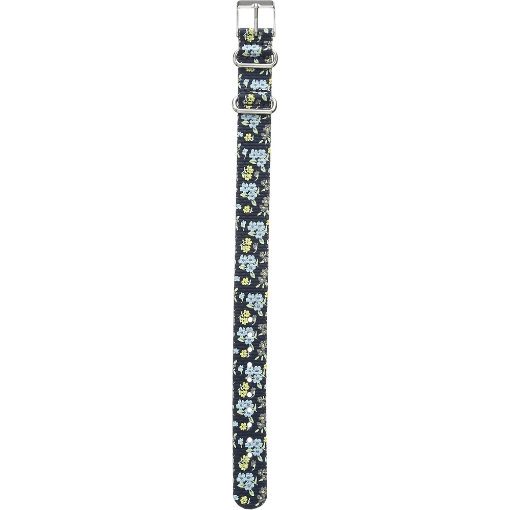 image:imageTimex Womens SingleLayer 16mm SlipThru StrapBlueFloral