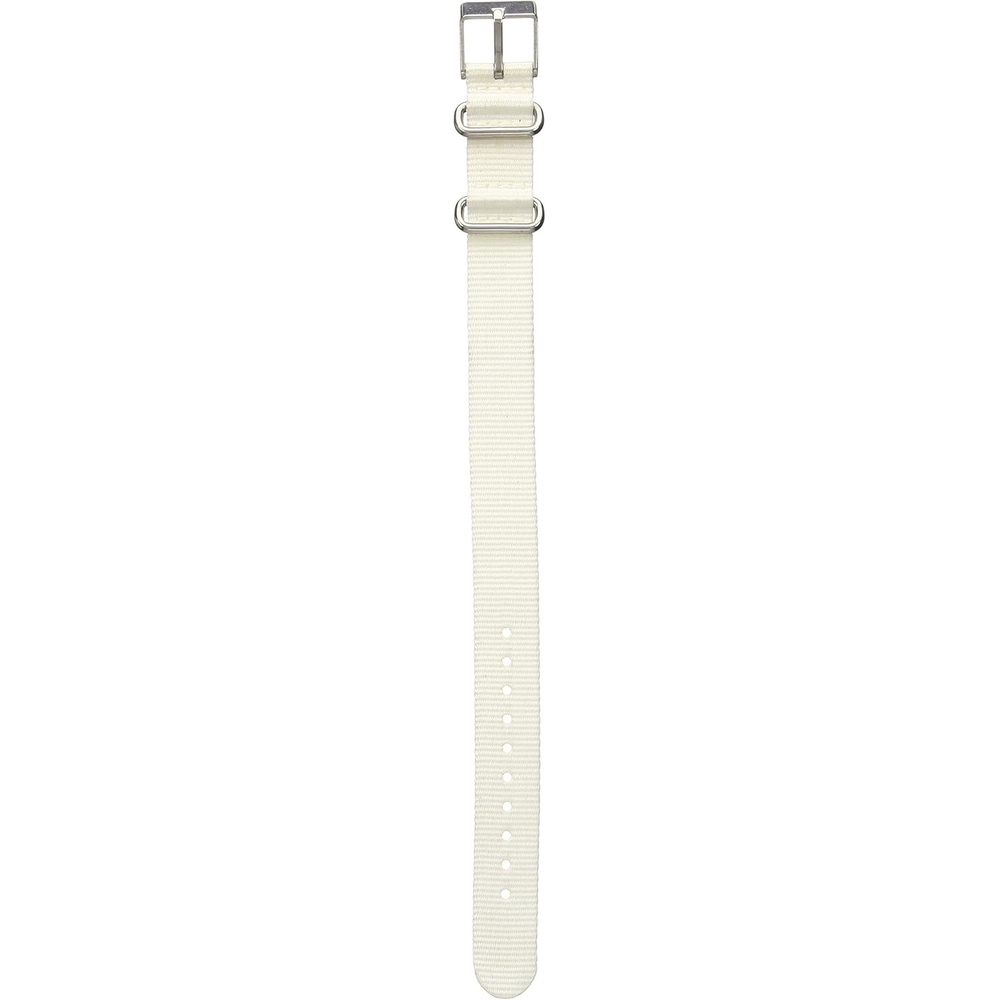 image:imageTimex Womens SingleLayer 16mm SlipThru StrapWhite