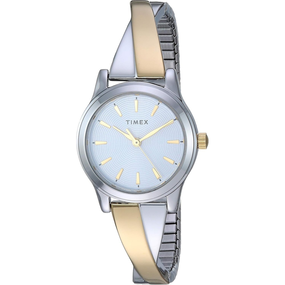 image:imageTimex Womens Stretch Bangle Crisscross 25mm WatchTwoTone