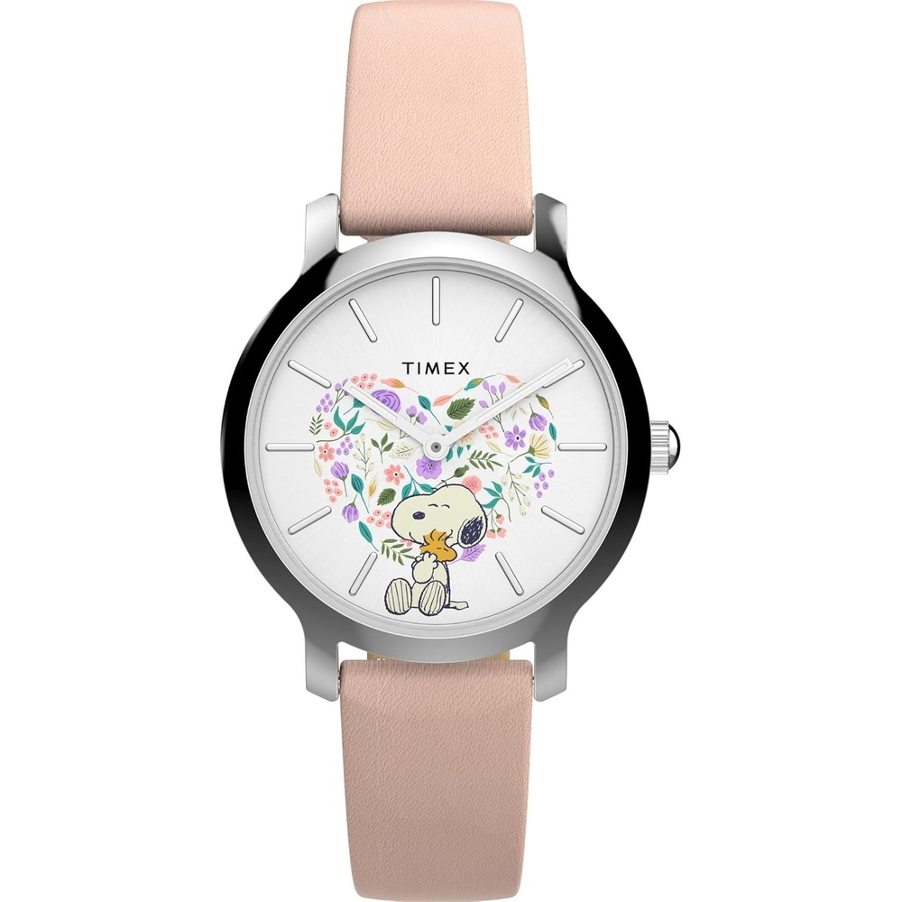 image:imageTimex Womens Transcend 34mm WatchBrownSilverToneSilverTone