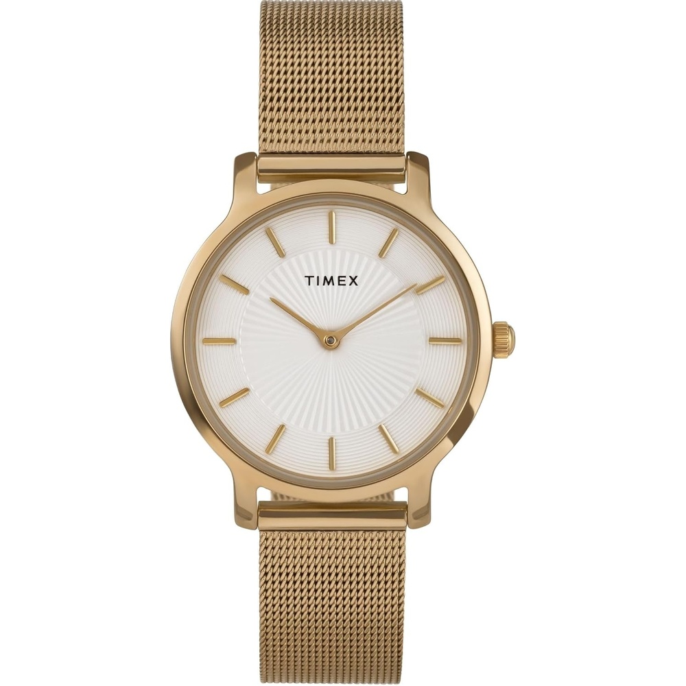 image:imageTimex Womens Transcend 34mm WatchGoldToneGoldToneSilverTone