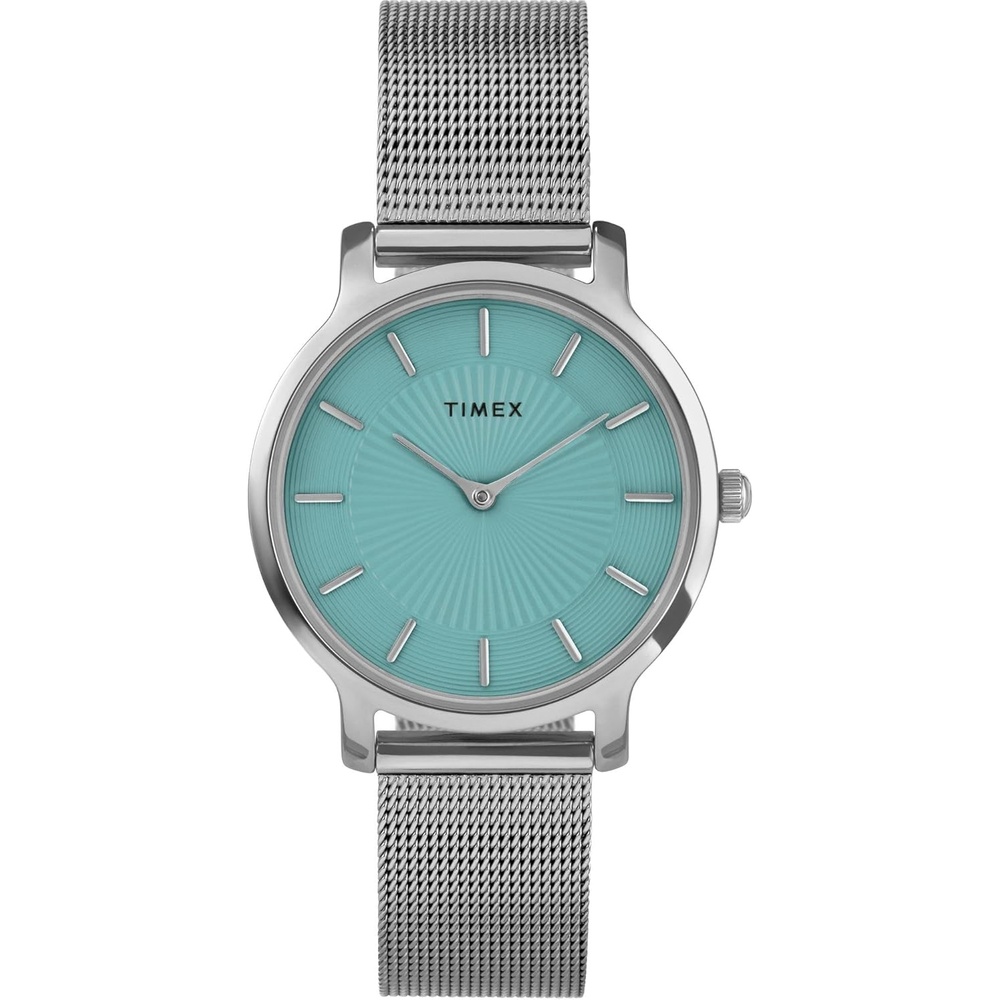 image:imageTimex Womens Transcend 34mm WatchSilverToneSilverToneBlue