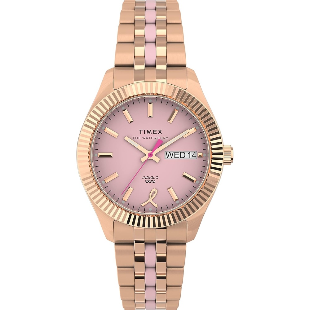 image:imageTimex Womens Waterbury Legacy Boyfriend 36mm WatchPinkGold