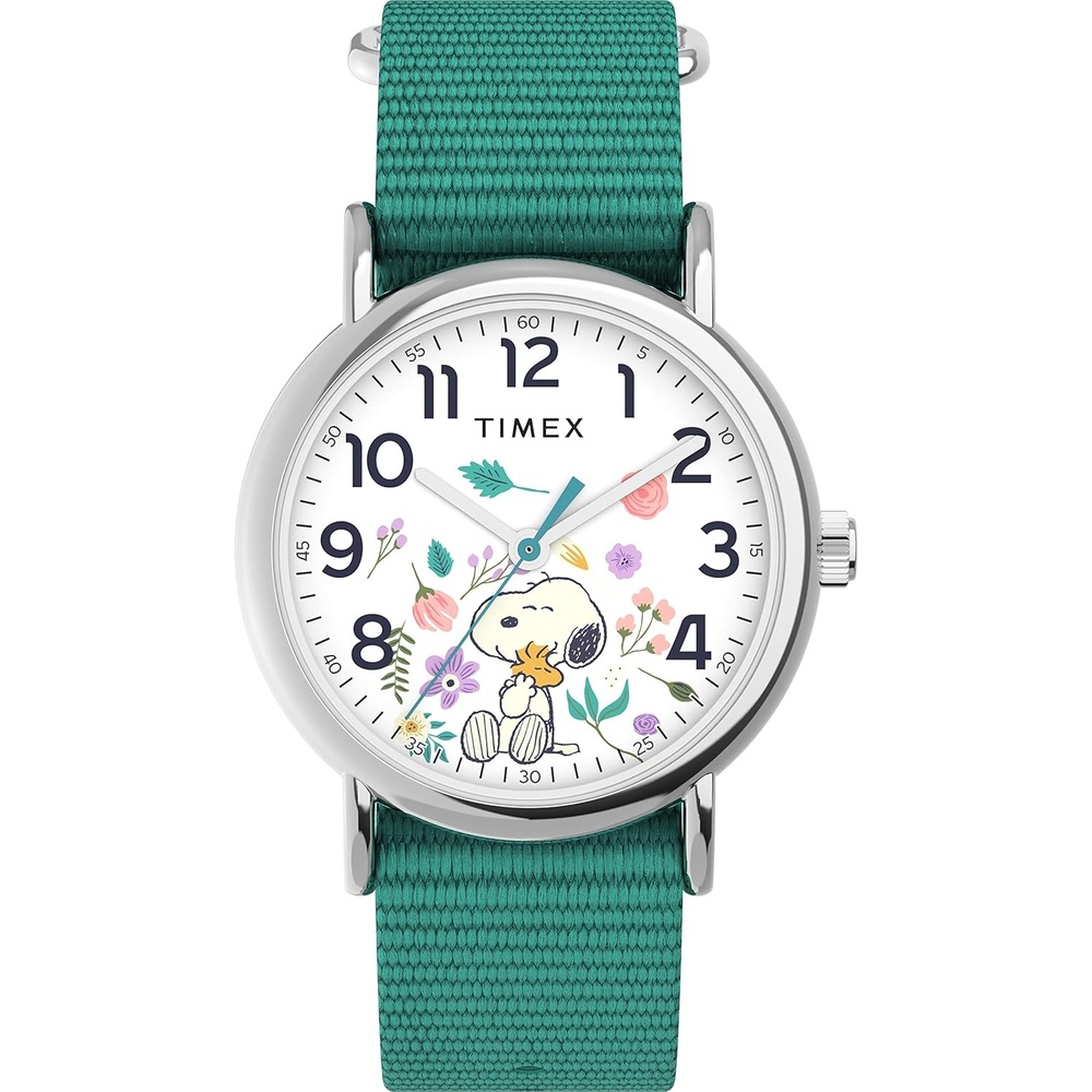 image:imageTimex X Peanuts in Bloom Womens Weekend 38mm WatchGreen