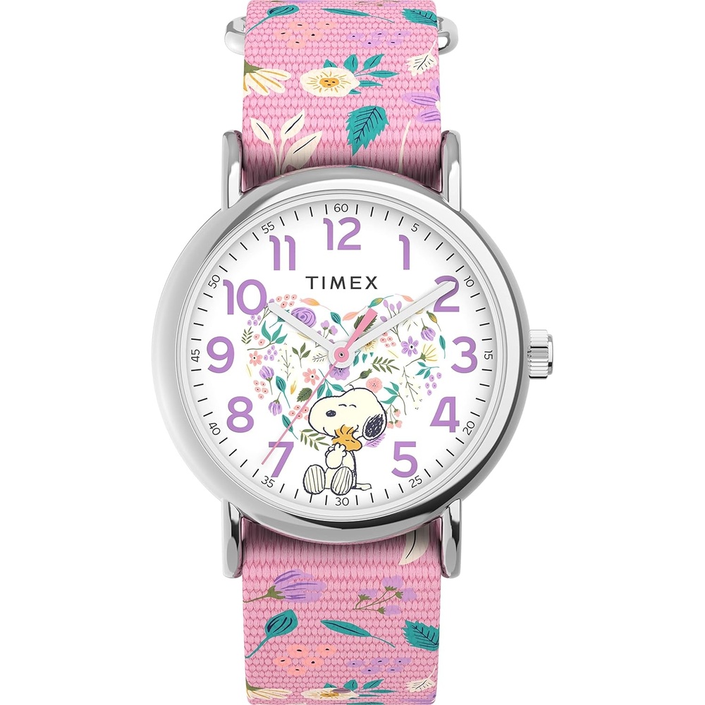 image:imageTimex X Peanuts in Bloom Womens Weekend 38mm WatchPink