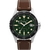 Brown/Stainless Steel/Green