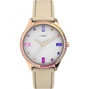 Tan/Rose Gold-Tone/White