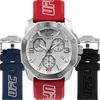 Red/Black/Silver-Tone