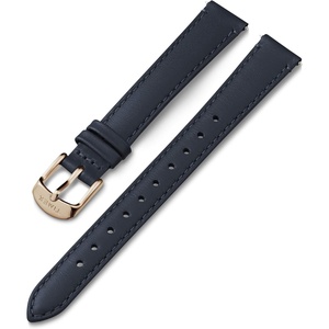 Timex 14mm Genuine Leather Strap – Gray with Rose Gold-Tone Buckle(Blue/Rose Gold-Tone)