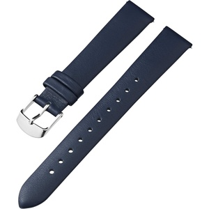 Timex 16mm Genuine Leather Strap – Blue with Silver-Tone Buckle(Blue/Silver-Tone)
