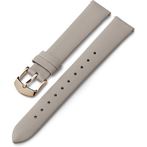 Timex 16mm Genuine Leather Strap – Blue with Silver-Tone Buckle(Gray/Rose Gold-Tone)