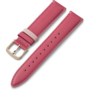 Timex 20mm Genuine Leather Strap – Gray with Rose Gold-Tone Buckle(Pink/Rose Gold-Tone)