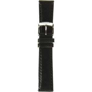 Timex 20mm Quick-Release Strap(Textured Black/Silver-Tone)
