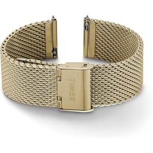 Timex 20mm Stainless Steel Mesh Bracelet – Rose Gold-Tone with Self-Adjust Clasp(Gold-Tone)