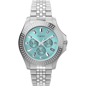 Timex Kaia 40mm Women’s Analog Watch | Baguette Crystal Markers | Stylish Modern Design | 50M Water Resistance(Gold-Tone/Black)