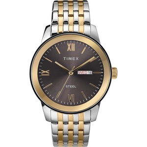 Timex Men’s Dress Day-Date 41mm Watch(Two-Tone)