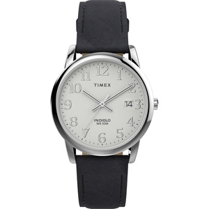 Timex Men’s Easy Reader Watch(Black/Silver-Tone/White/C/35mm)
