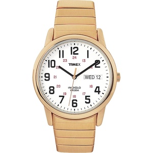 Timex Men’s Easy Reader Watch(Gold-Tone/Gold-Tone/White/35mm)