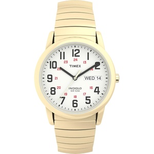 Timex Men’s Easy Reader Watch(Gold-Tone/Gold-Tone/White/B/35mm)
