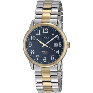 Timex Men’s Easy Reader Watch(Two-Tone/Two-Tone/Blue/35mm)