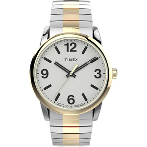 Timex Men’s Easy Reader Watch(Two-Tone/Two-Tone/White/A/38mm)