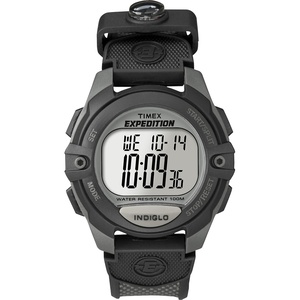 Timex Men’s Expedition Digital CAT5 41mm Watch(Black/Digital Gray/Gray)