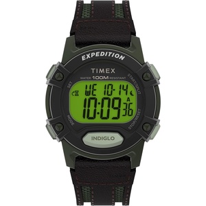 Timex Men’s Expedition Digital CAT5 41mm Watch(Brown/Digital Green/Green)