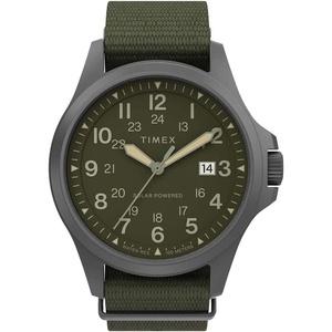 Timex Men’s Expedition North Field Post Solar 41mm Watch(Olive/Gunmetal)