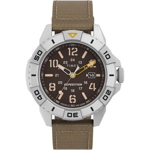 Timex Men’s Expedition North Ridge 43mm Watch(Tan/Brown)