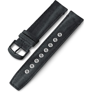 Timex Men’s IQ+ Move 20mm Quick-Release Leather Strap(Black/Black/Grommets)