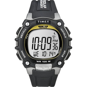 Timex Men’s Ironman Triathlon Classic 100 44mm Watch(Black/Yellow)