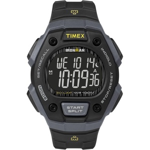 Timex Men’s Ironman Triathlon Classic 30 38mm Watch(Black/Negative Digital/Gray)