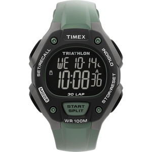 Timex Men’s Ironman Triathlon Classic 30 38mm Watch(Green/Digital/Black)
