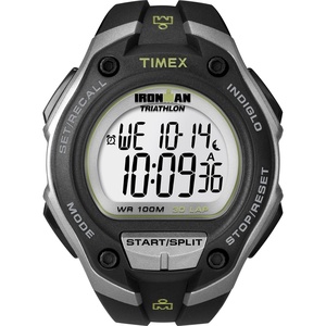Timex Men’s Ironman Triathlon Classic 30 Oversized 43mm Watch(Black/Silver-Tone)