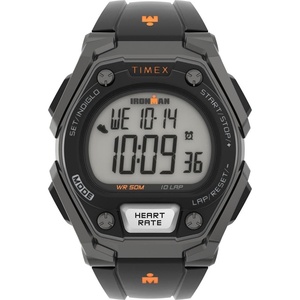 Timex Men’s Ironman Triathlon Classic 43mm Watch(Black/Orange)