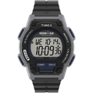 Timex Men’s Ironman Triathlon Endure 30 Shock 42mm Watch(Black/Silver-Tone)