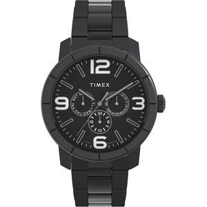 Timex Men’s Mod 44mm Watch – Black Bracelet Dial Case