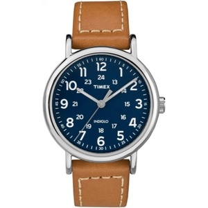 Timex Men’s Weekender 40mm Watch(Tan/Blue/Silver-Tone)