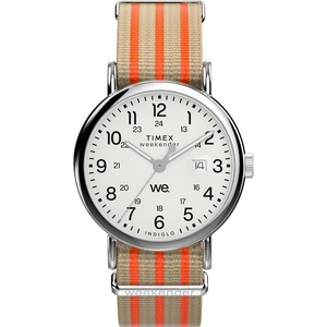 Timex Men’s Weekender 40mm Watch(Tan/Silver-Tone/White)