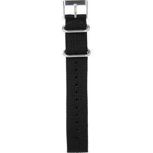 Timex Single-Layer 20mm Slip-Thru Strap(Black)