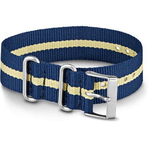 Timex Single-Layer 20mm Slip-Thru Strap(Blue/Yellow)