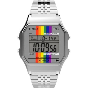 Timex T80 34mm Watch(Silver Pride)