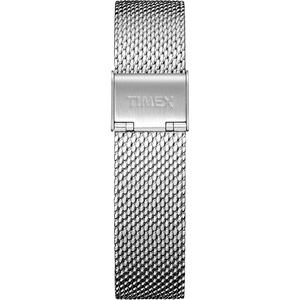 Timex TW7C07700 Two-Piece 18mm Gold-Tone Stainless Steel Mesh Quick-Release Bracelet(Silver-Tone Mesh)
