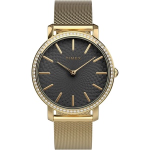 Timex Transcend 34mm Women’s Analog Watch | Stylish Modern Design(Gold/black)