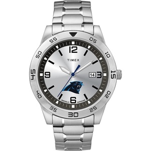 Timex Tribute Men’s Citation 42mm Quartz Watch with Stainless Steel Strap(Carolina Panthers)